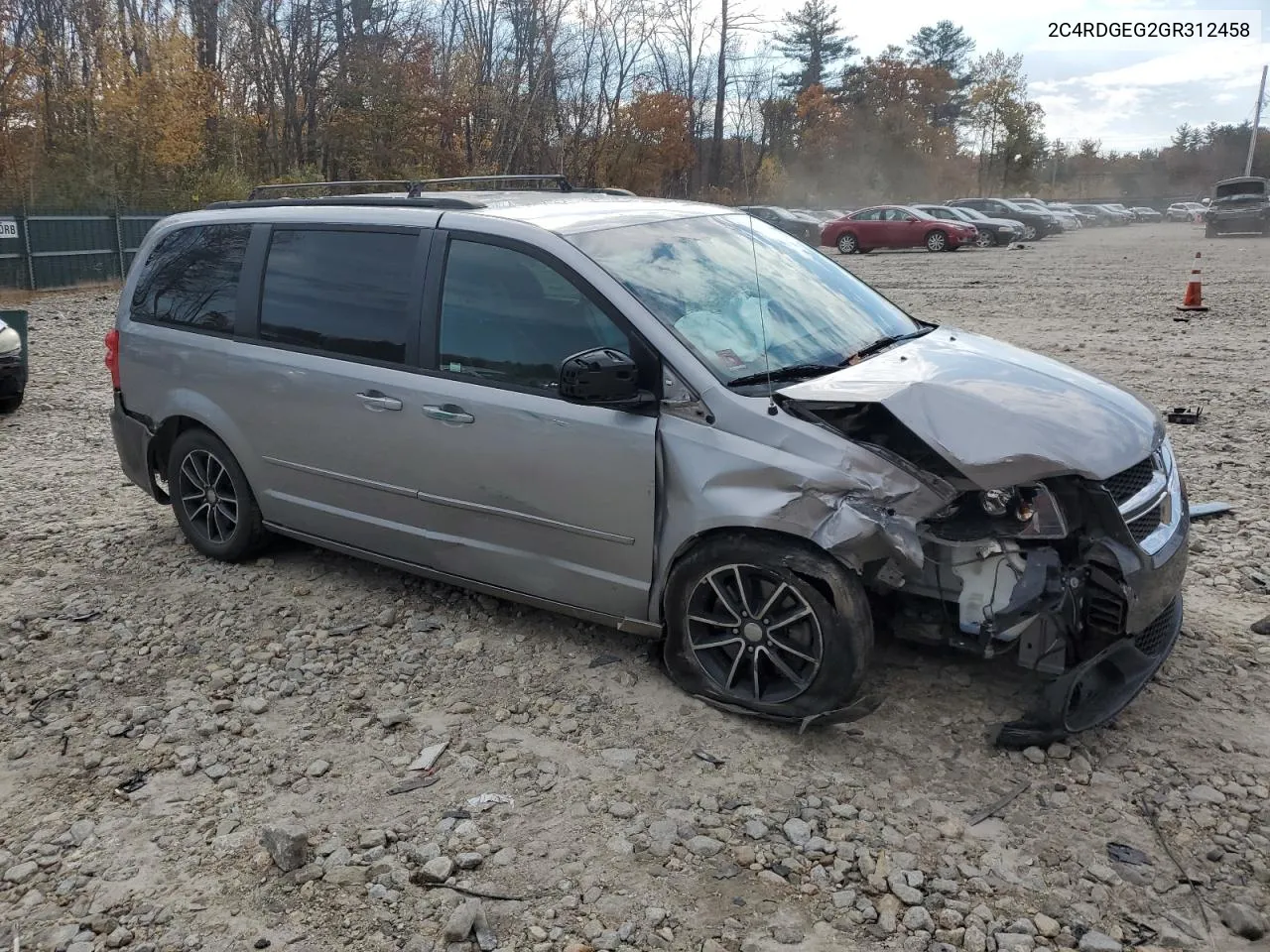 2016 Dodge Grand Caravan R/T VIN: 2C4RDGEG2GR312458 Lot: 77765184