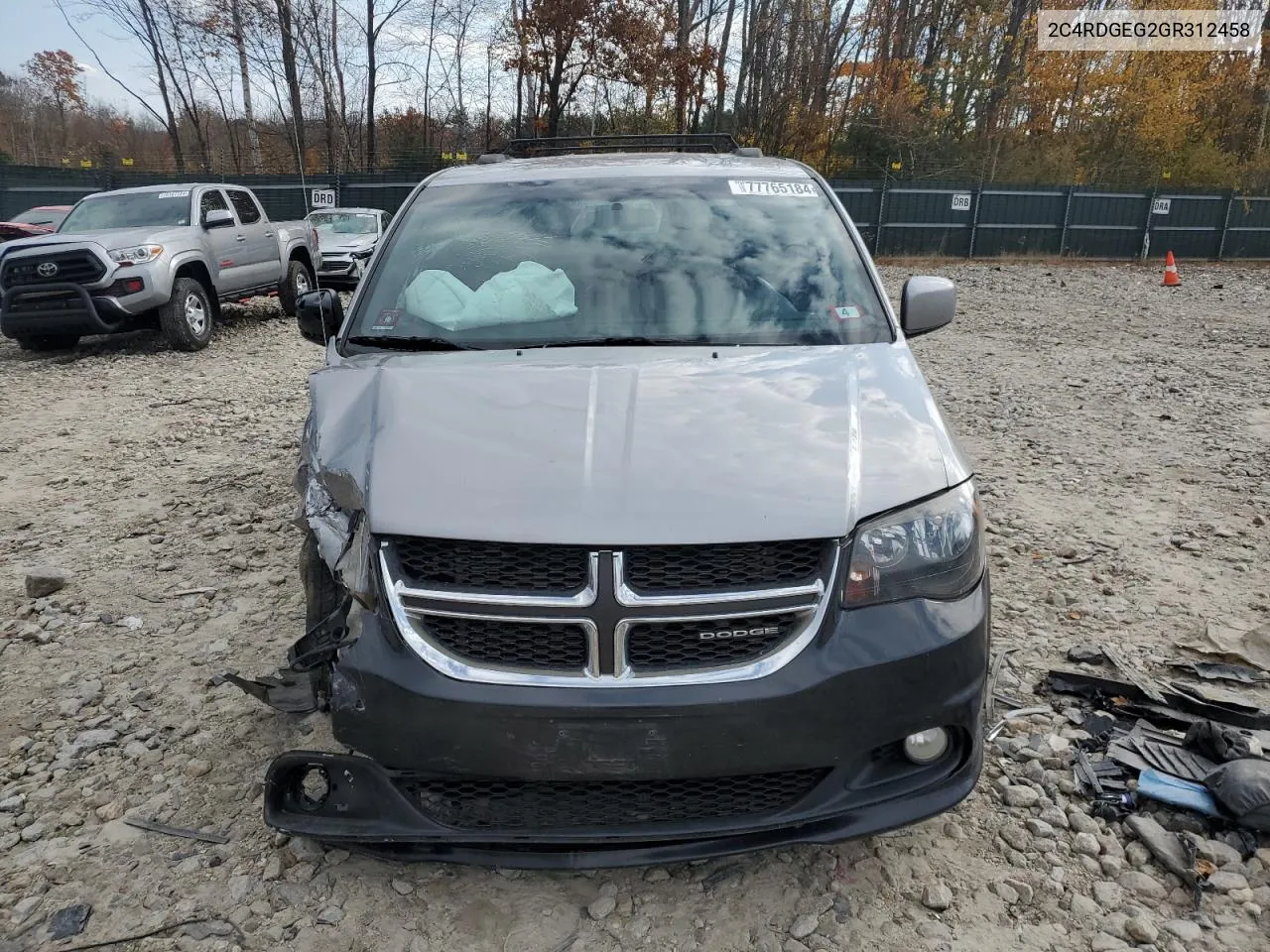 2016 Dodge Grand Caravan R/T VIN: 2C4RDGEG2GR312458 Lot: 77765184