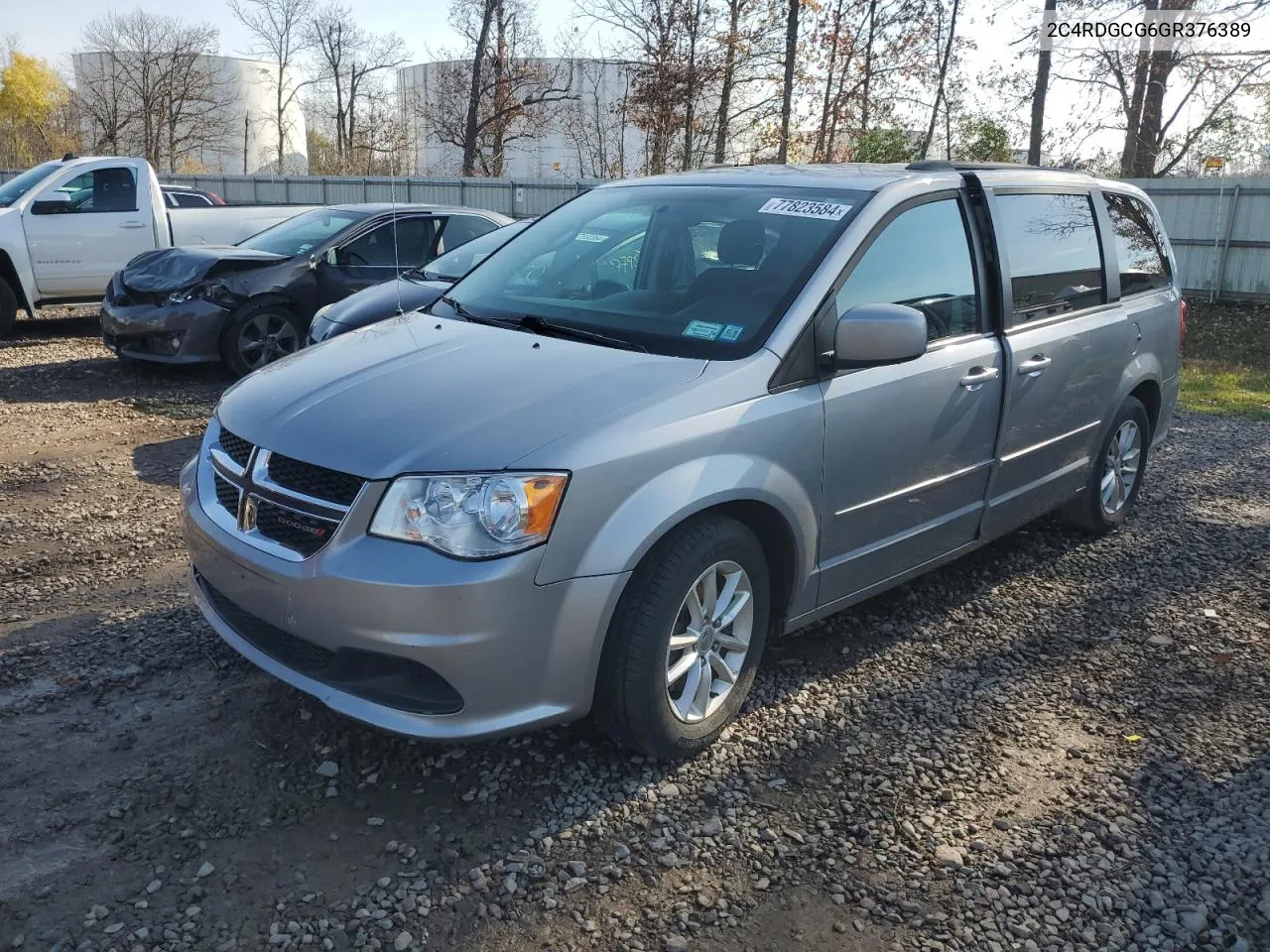 2016 Dodge Grand Caravan Sxt VIN: 2C4RDGCG6GR376389 Lot: 77823584