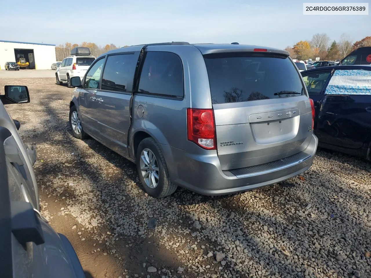 2016 Dodge Grand Caravan Sxt VIN: 2C4RDGCG6GR376389 Lot: 77823584