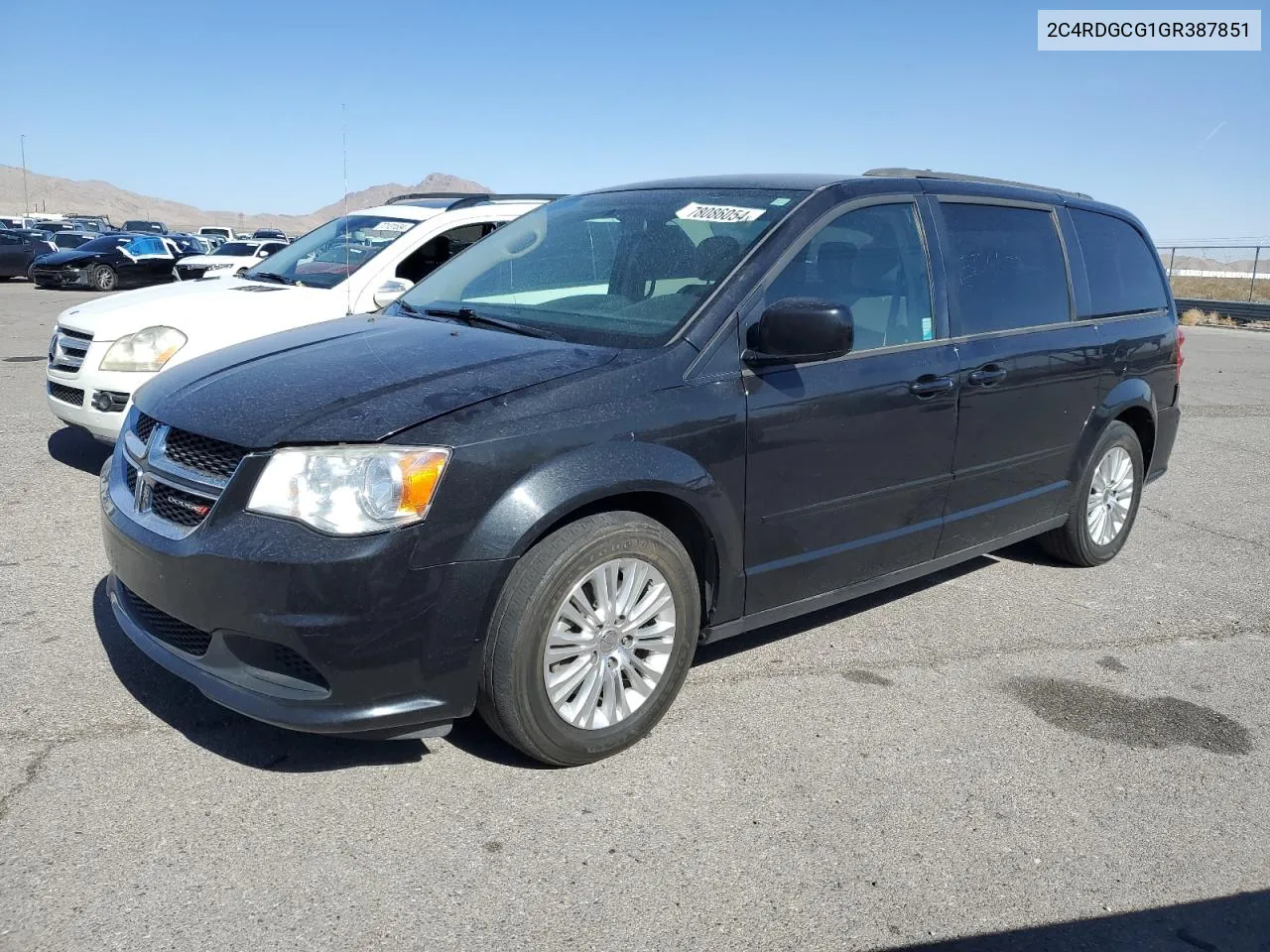 2016 Dodge Grand Caravan Sxt VIN: 2C4RDGCG1GR387851 Lot: 78086054