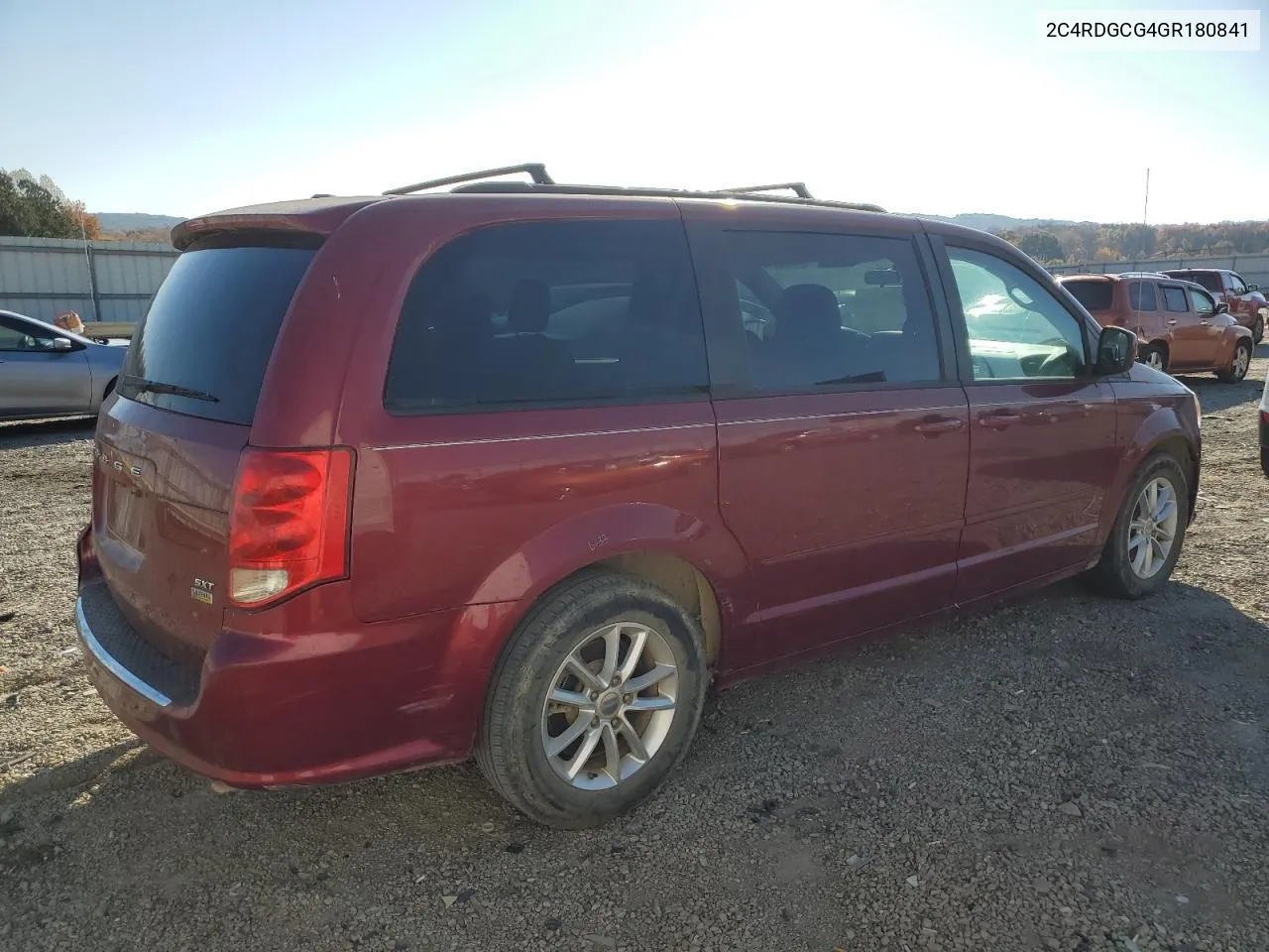 2016 Dodge Grand Caravan Sxt VIN: 2C4RDGCG4GR180841 Lot: 78262644