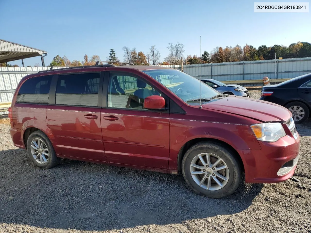 2016 Dodge Grand Caravan Sxt VIN: 2C4RDGCG4GR180841 Lot: 78262644