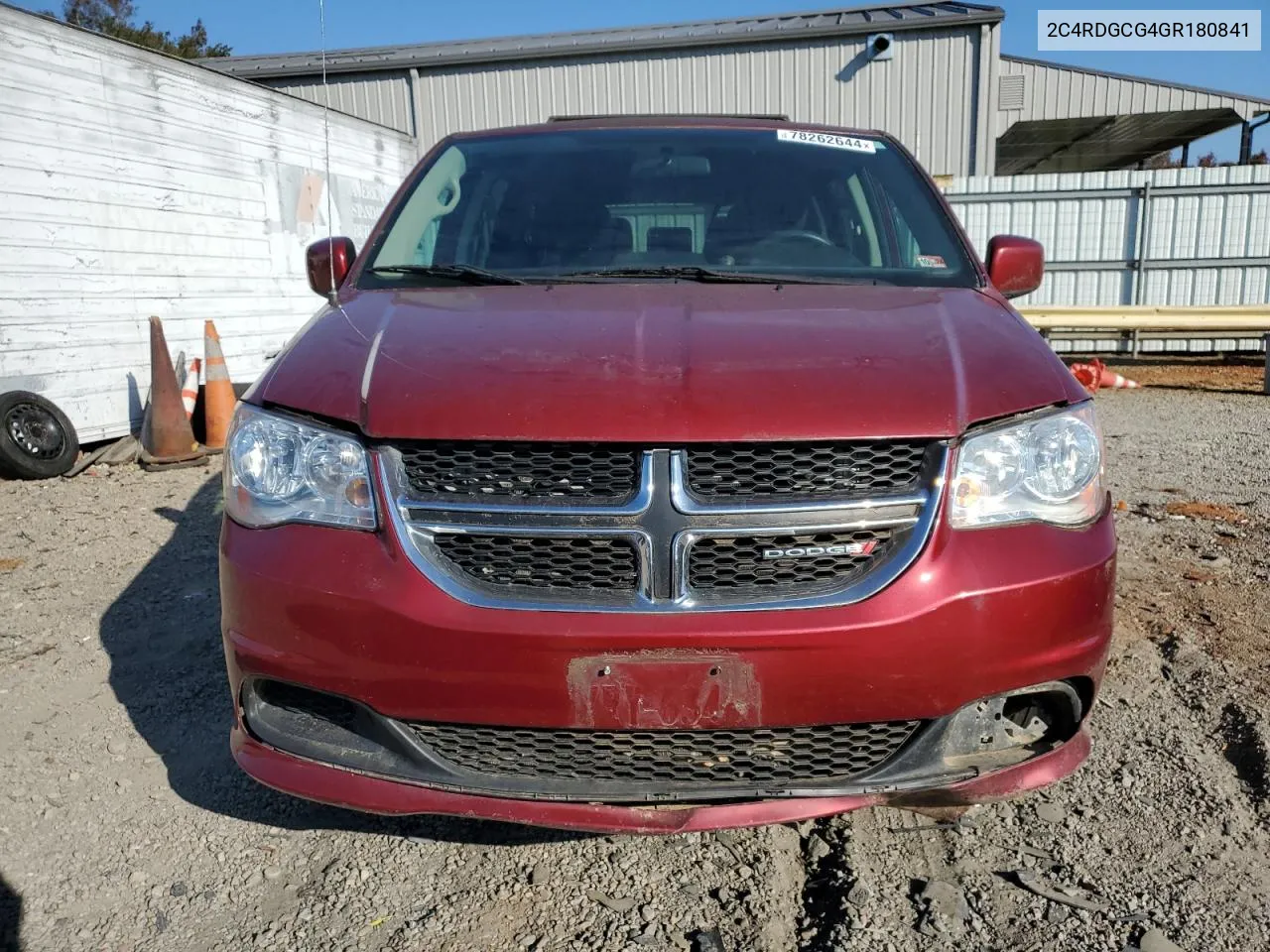 2016 Dodge Grand Caravan Sxt VIN: 2C4RDGCG4GR180841 Lot: 78262644