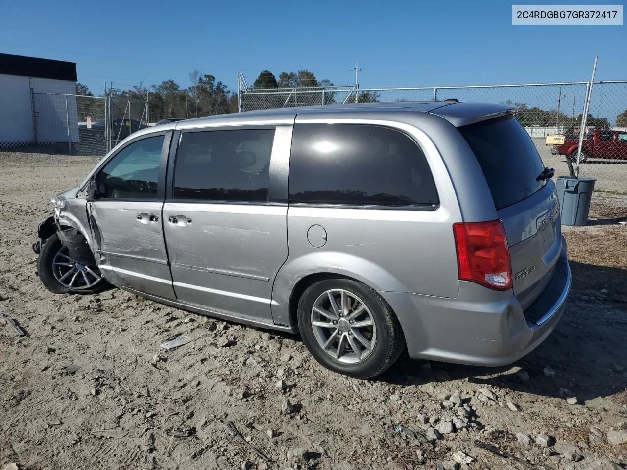 2016 Dodge Grand Caravan Se VIN: 2C4RDGBG7GR372417 Lot: 78475574