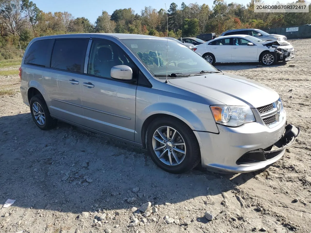 2016 Dodge Grand Caravan Se VIN: 2C4RDGBG7GR372417 Lot: 78475574