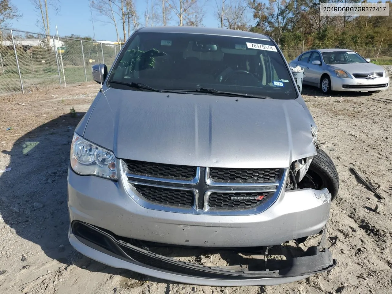 2016 Dodge Grand Caravan Se VIN: 2C4RDGBG7GR372417 Lot: 78475574