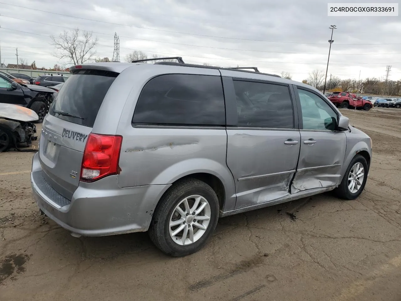 2016 Dodge Grand Caravan Sxt VIN: 2C4RDGCGXGR333691 Lot: 78507934