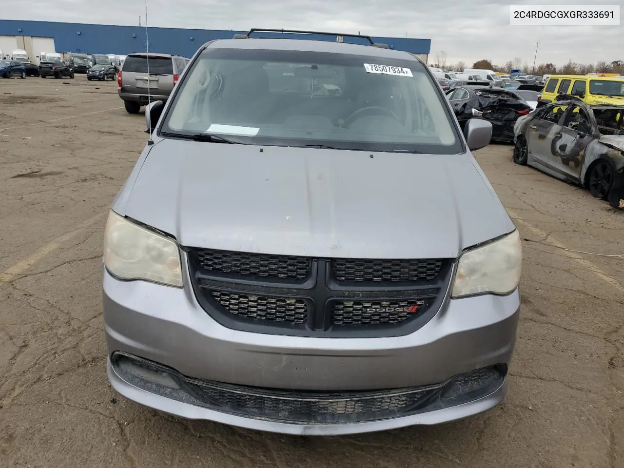 2016 Dodge Grand Caravan Sxt VIN: 2C4RDGCGXGR333691 Lot: 78507934