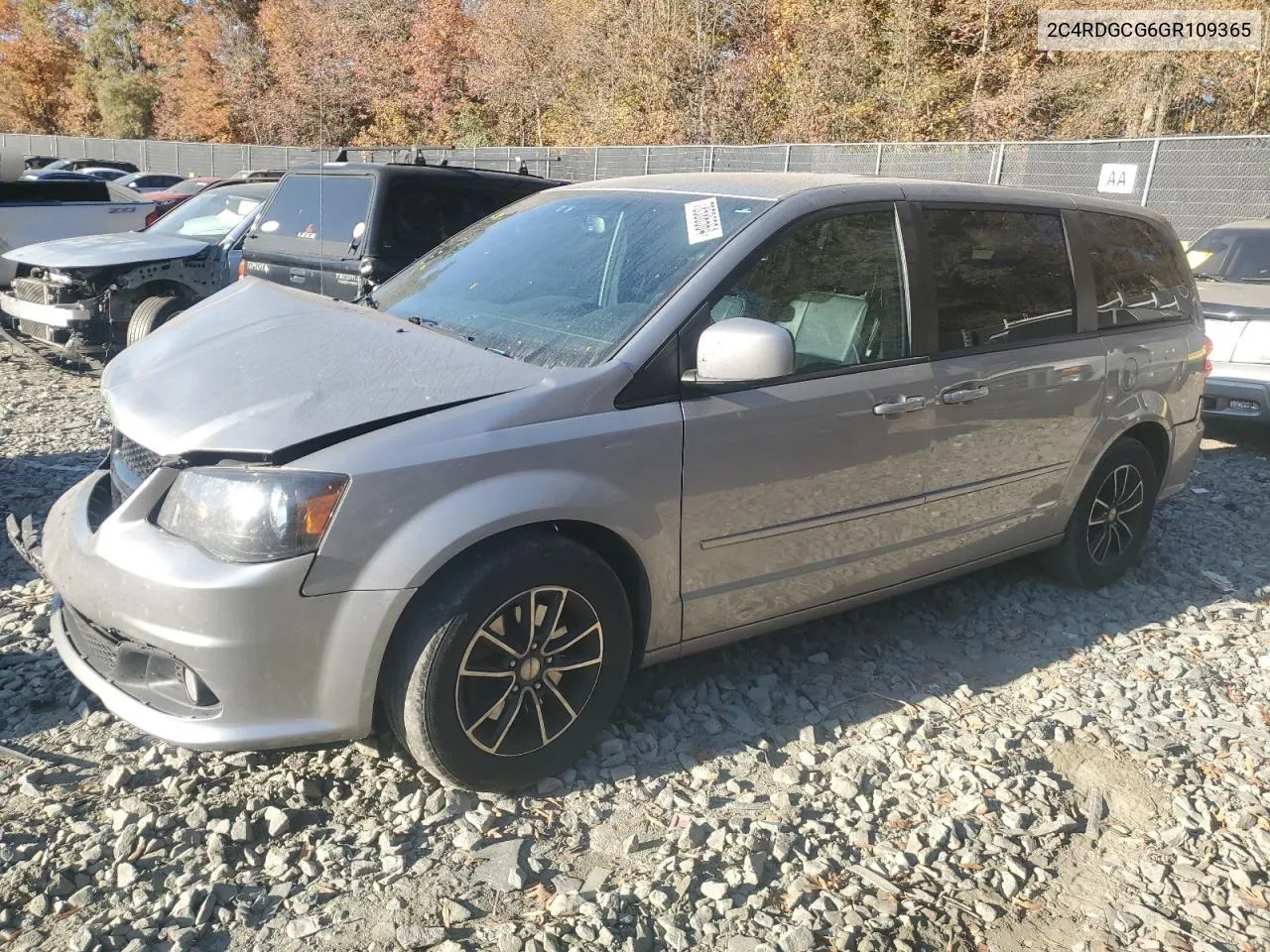 2016 Dodge Grand Caravan Sxt VIN: 2C4RDGCG6GR109365 Lot: 78586564