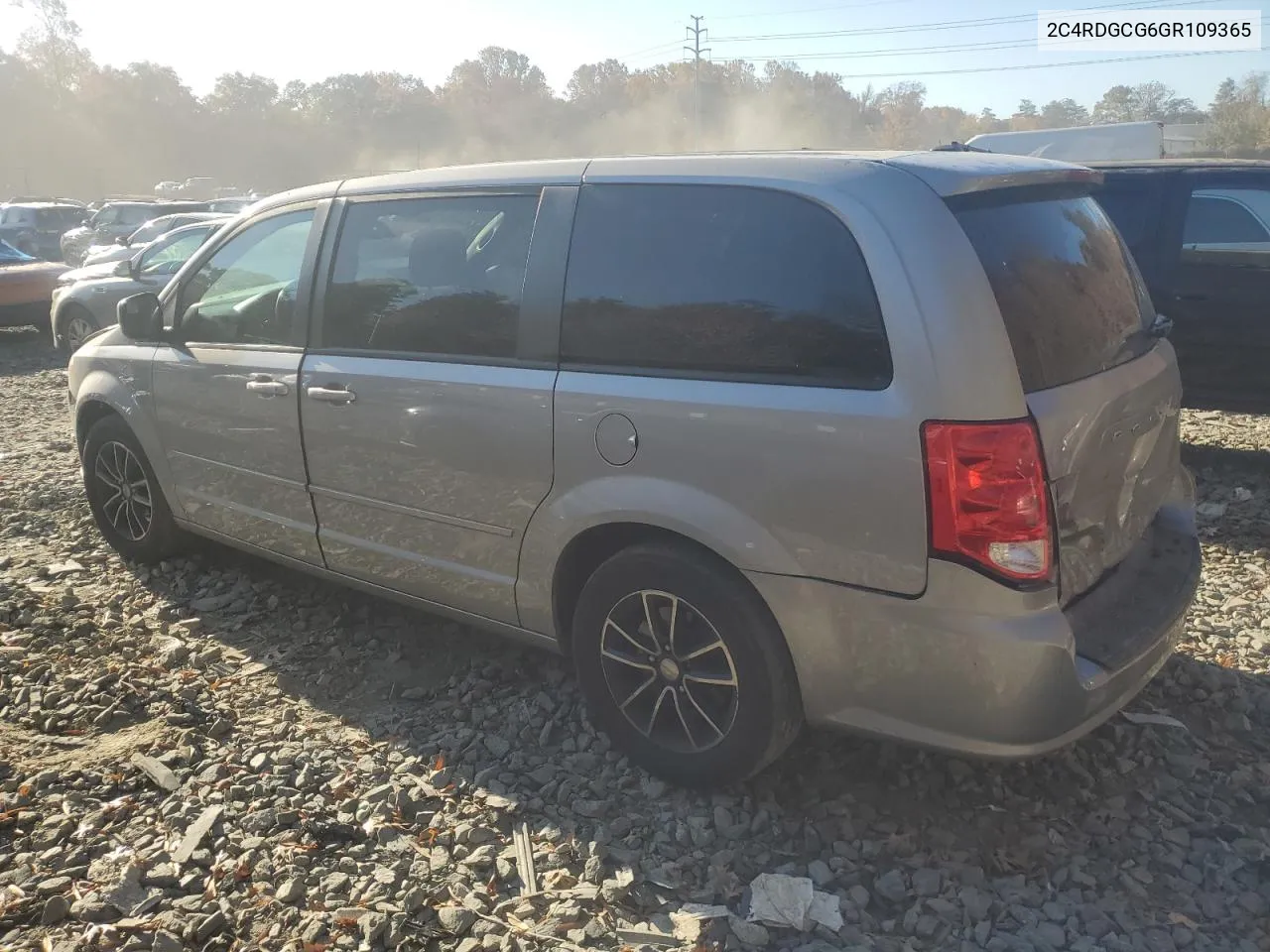 2016 Dodge Grand Caravan Sxt VIN: 2C4RDGCG6GR109365 Lot: 78586564