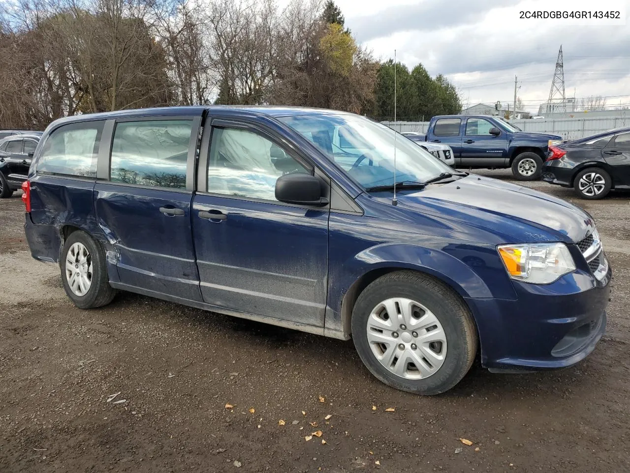 2C4RDGBG4GR143452 2016 Dodge Grand Caravan Se