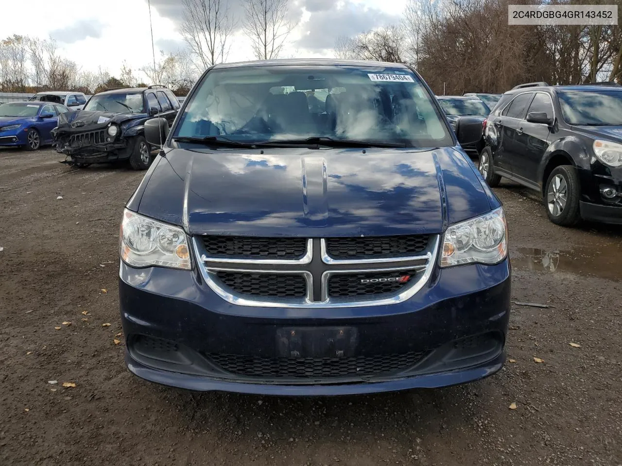 2C4RDGBG4GR143452 2016 Dodge Grand Caravan Se