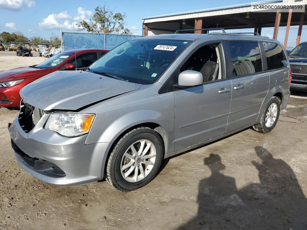 2016 Dodge Grand Caravan Sxt VIN: 2C4RDGCG8GR258599 Lot: 78747624