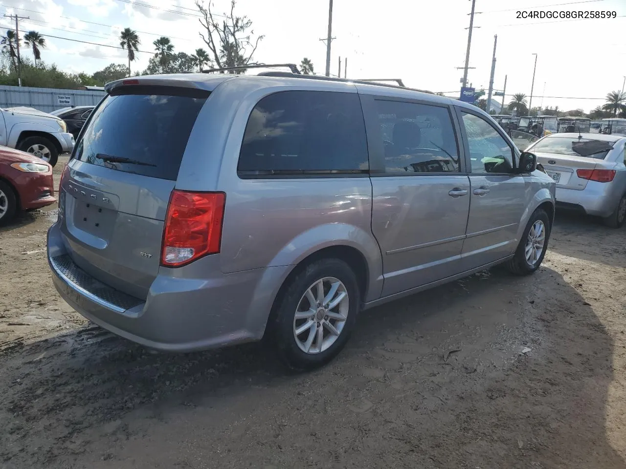 2016 Dodge Grand Caravan Sxt VIN: 2C4RDGCG8GR258599 Lot: 78747624