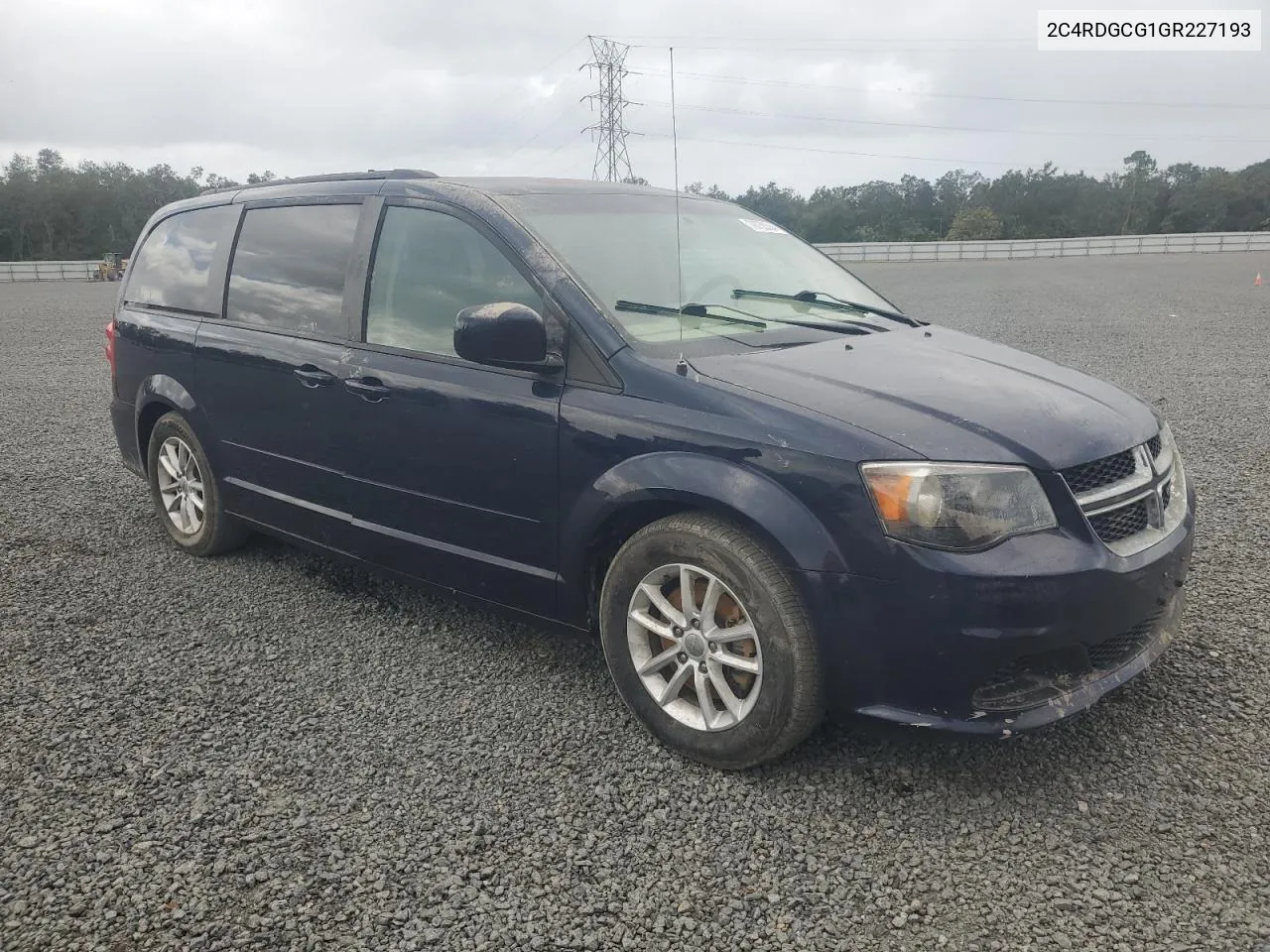 2016 Dodge Grand Caravan Sxt VIN: 2C4RDGCG1GR227193 Lot: 78753304