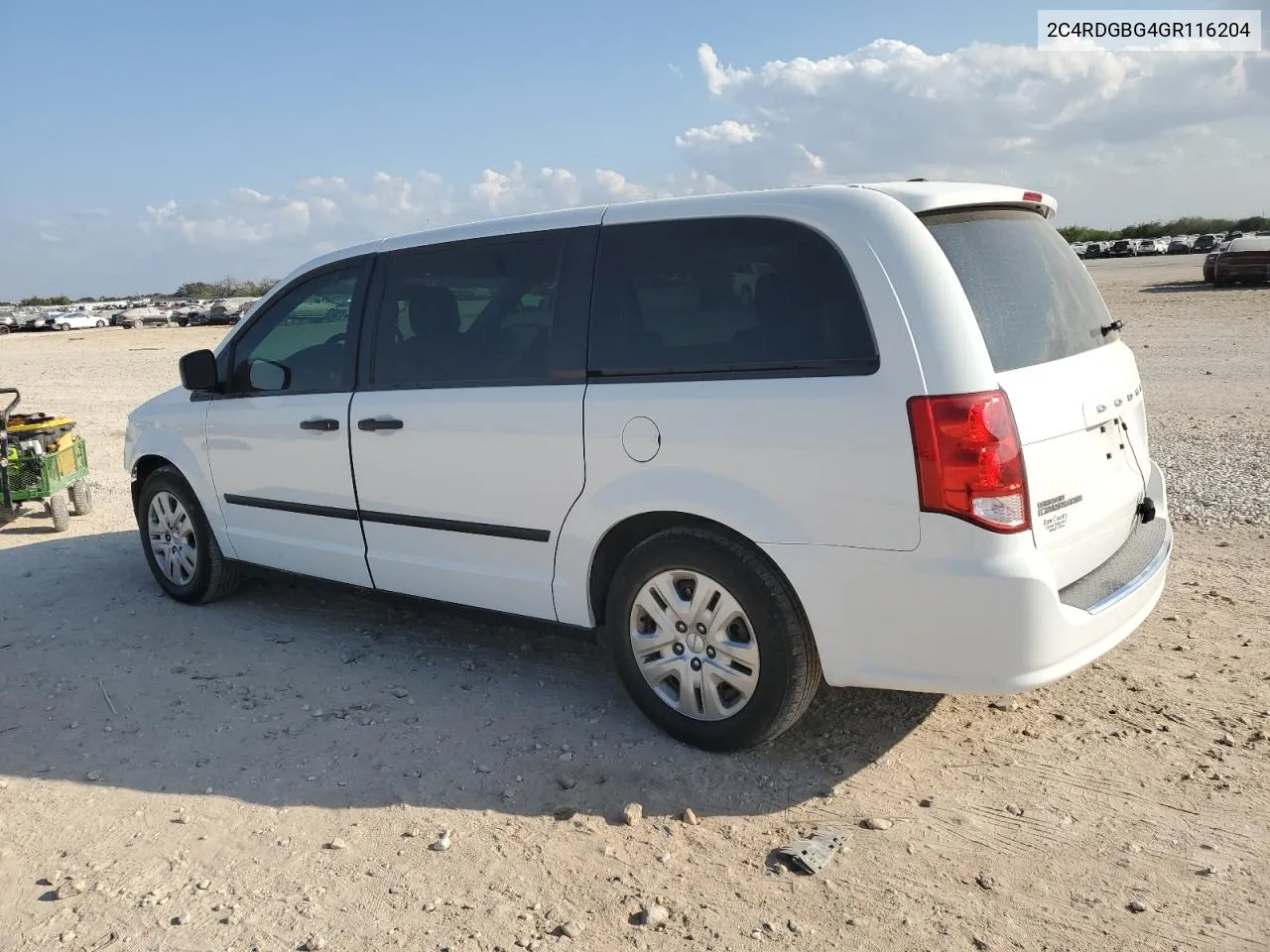 2016 Dodge Grand Caravan Se VIN: 2C4RDGBG4GR116204 Lot: 78850644