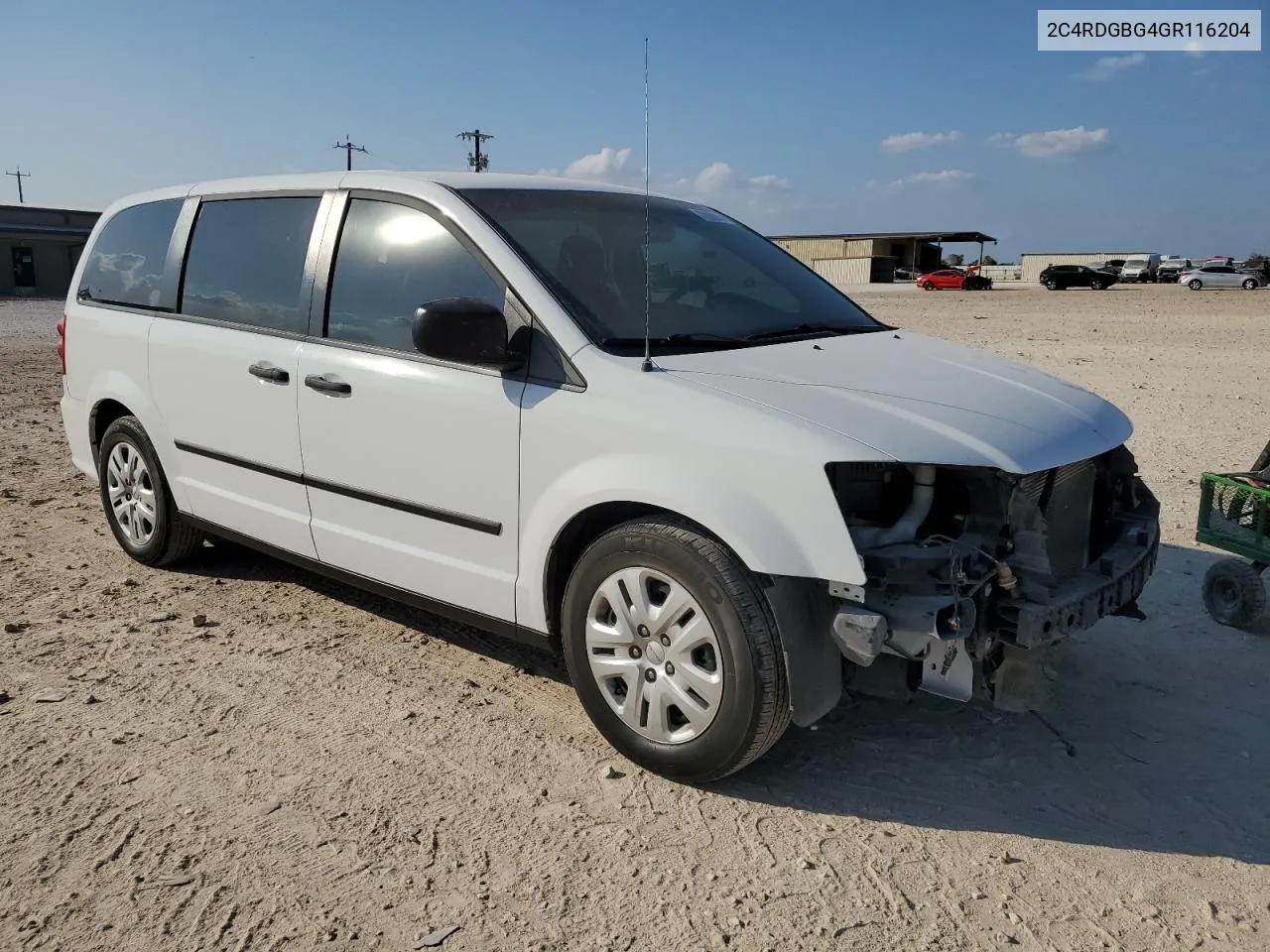 2016 Dodge Grand Caravan Se VIN: 2C4RDGBG4GR116204 Lot: 78850644