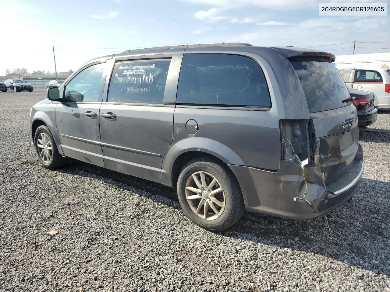 2016 Dodge Grand Caravan Se VIN: 2C4RDGBG6GR126605 Lot: 78873094