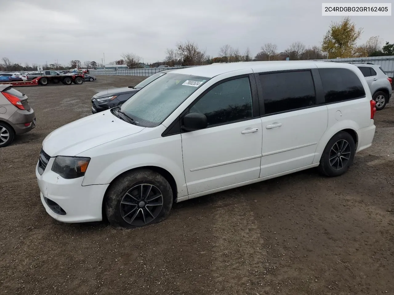 2016 Dodge Grand Caravan Se VIN: 2C4RDGBG2GR162405 Lot: 79002634