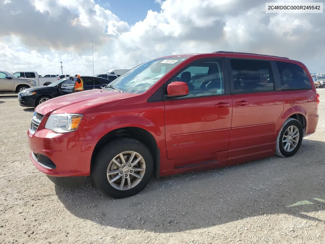 2016 Dodge Grand Caravan Sxt VIN: 2C4RDGCG0GR249542 Lot: 79067934