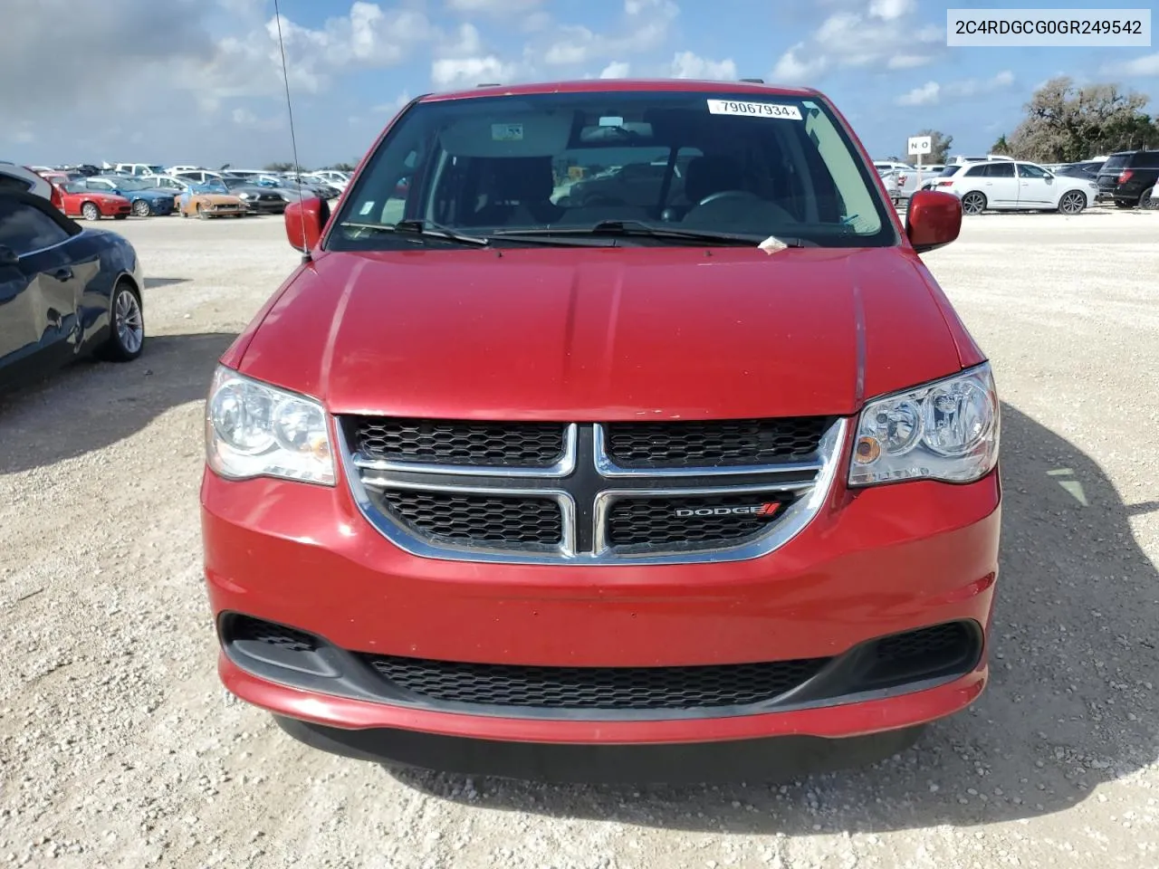 2016 Dodge Grand Caravan Sxt VIN: 2C4RDGCG0GR249542 Lot: 79067934