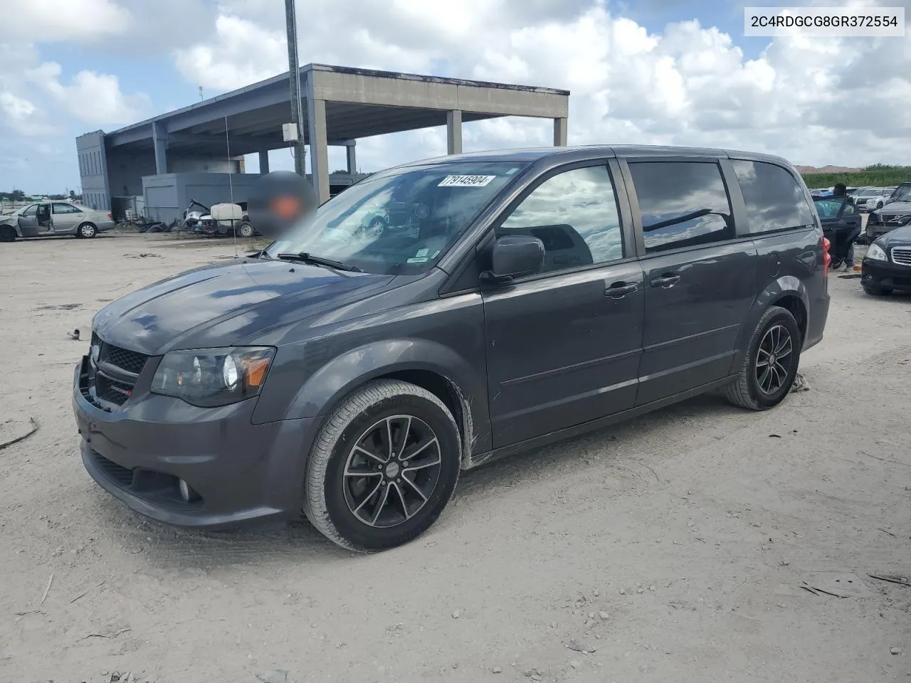 2016 Dodge Grand Caravan Sxt VIN: 2C4RDGCG8GR372554 Lot: 79145904