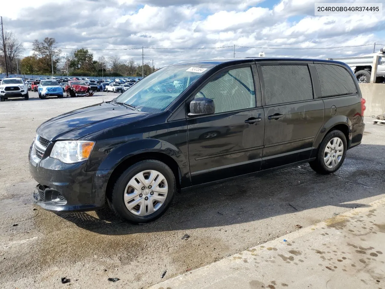 2016 Dodge Grand Caravan Se VIN: 2C4RDGBG4GR374495 Lot: 79241554