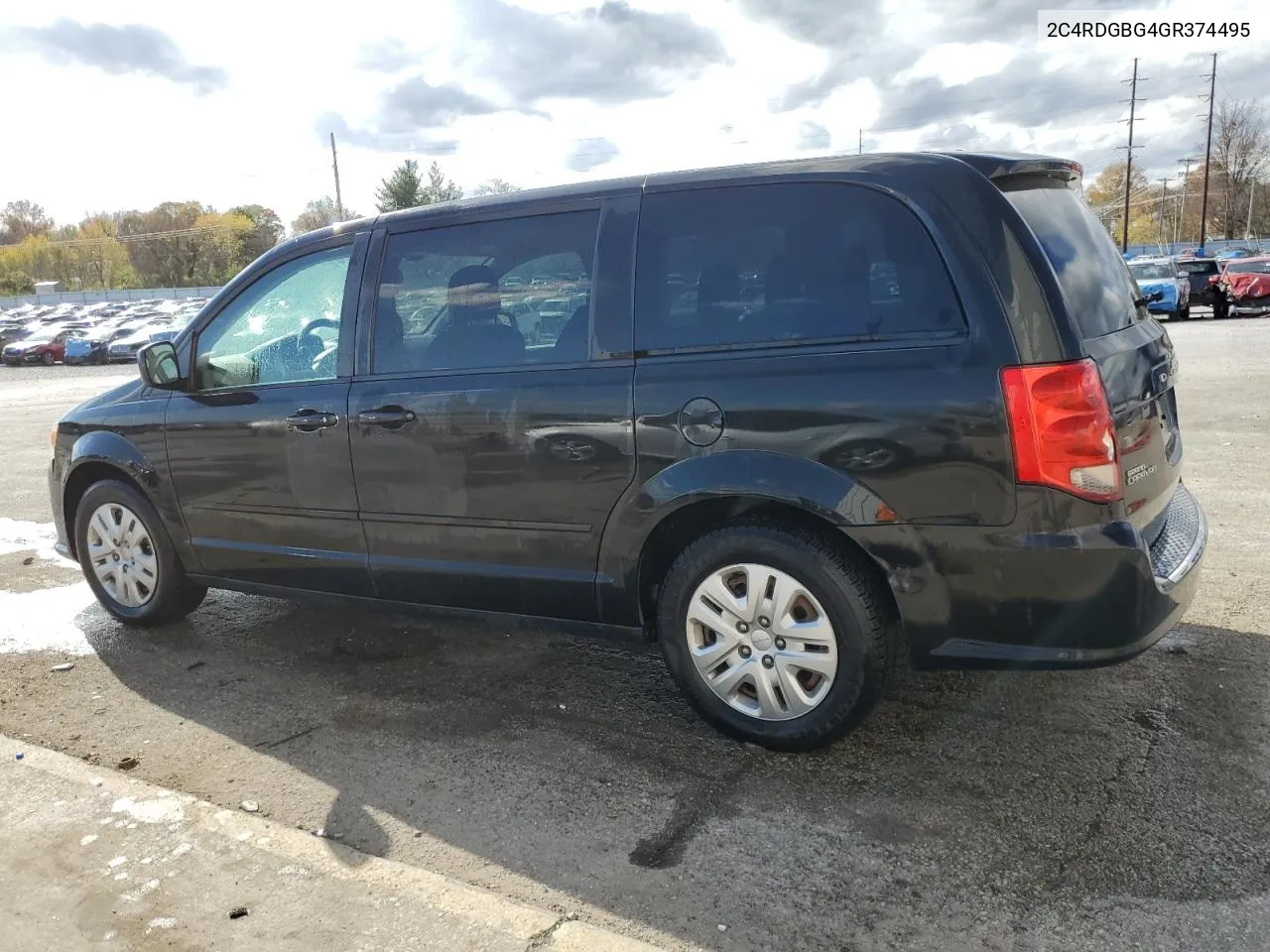 2016 Dodge Grand Caravan Se VIN: 2C4RDGBG4GR374495 Lot: 79241554