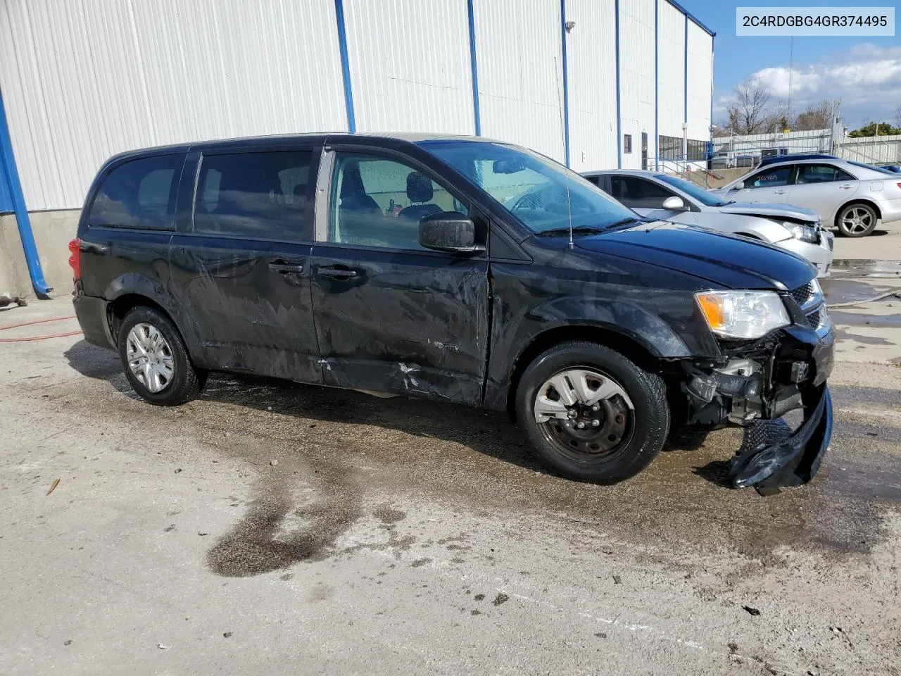 2016 Dodge Grand Caravan Se VIN: 2C4RDGBG4GR374495 Lot: 79241554