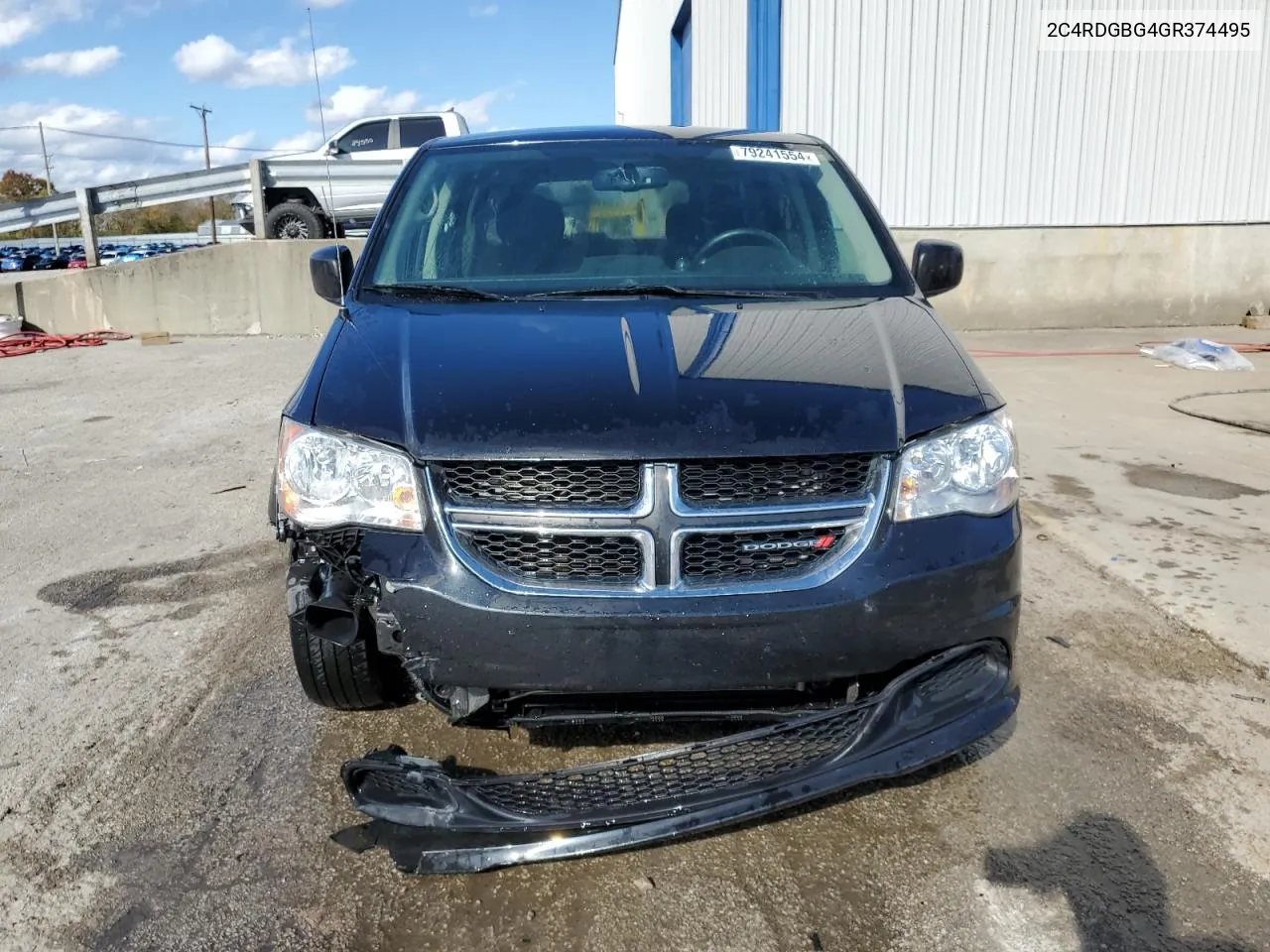 2016 Dodge Grand Caravan Se VIN: 2C4RDGBG4GR374495 Lot: 79241554