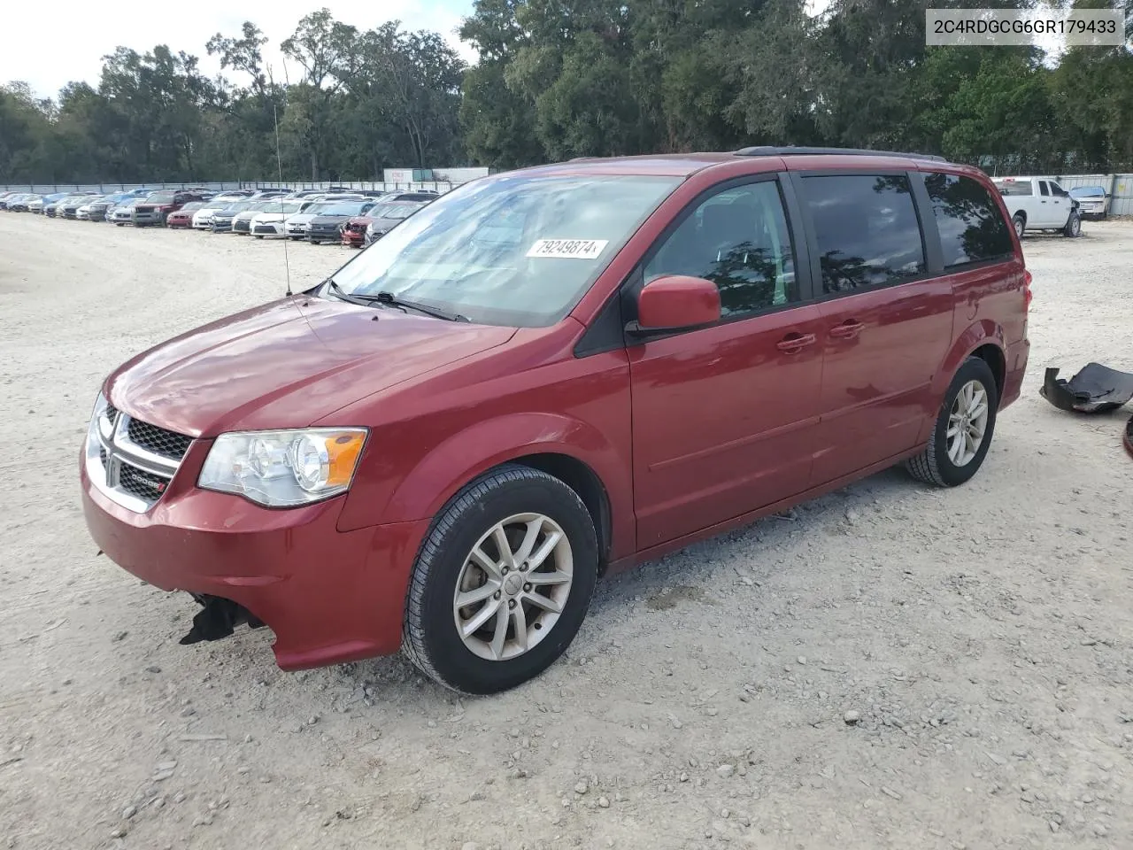 2C4RDGCG6GR179433 2016 Dodge Grand Caravan Sxt