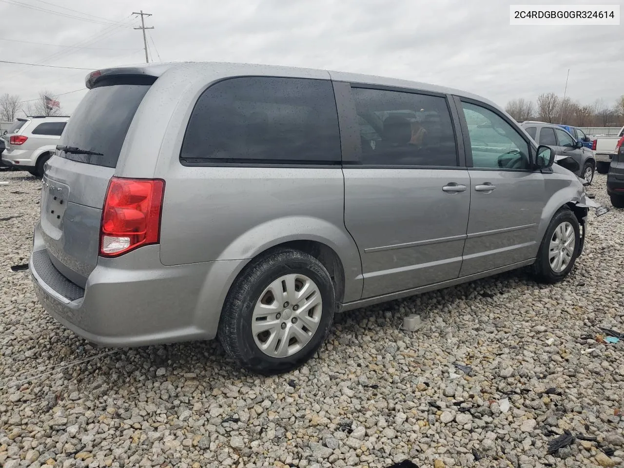 2016 Dodge Grand Caravan Se VIN: 2C4RDGBG0GR324614 Lot: 79254174