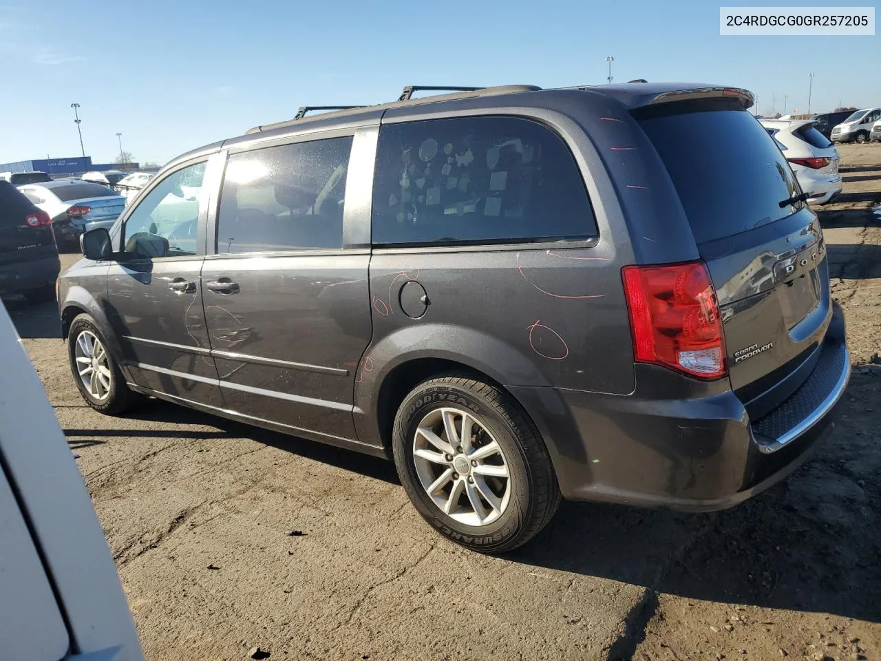 2016 Dodge Grand Caravan Sxt VIN: 2C4RDGCG0GR257205 Lot: 79493194