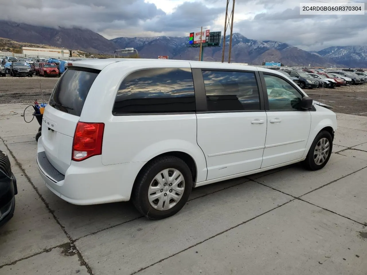 2016 Dodge Grand Caravan Se VIN: 2C4RDGBG6GR370304 Lot: 79581094