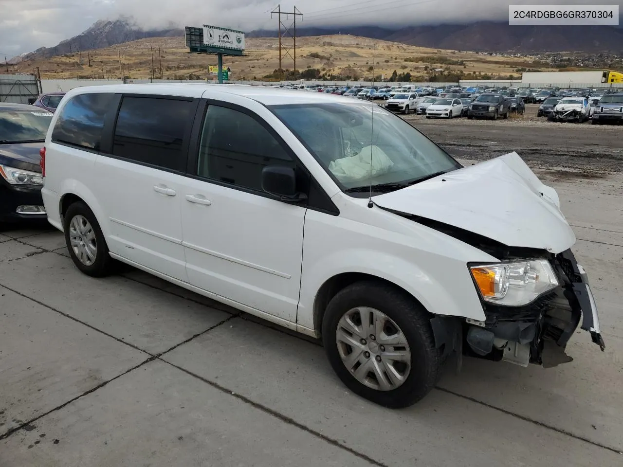 2016 Dodge Grand Caravan Se VIN: 2C4RDGBG6GR370304 Lot: 79581094