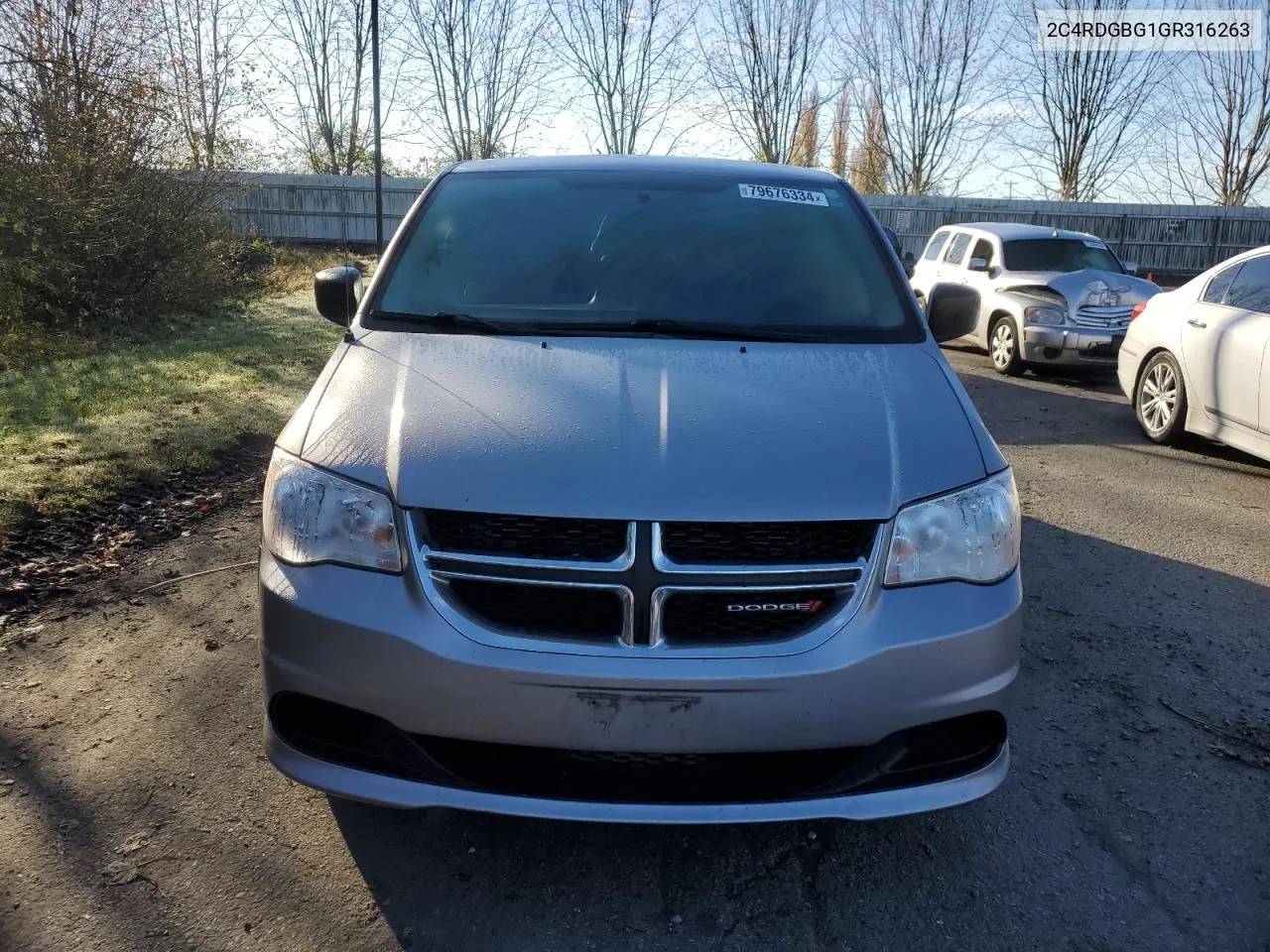 2016 Dodge Grand Caravan Se VIN: 2C4RDGBG1GR316263 Lot: 79676334