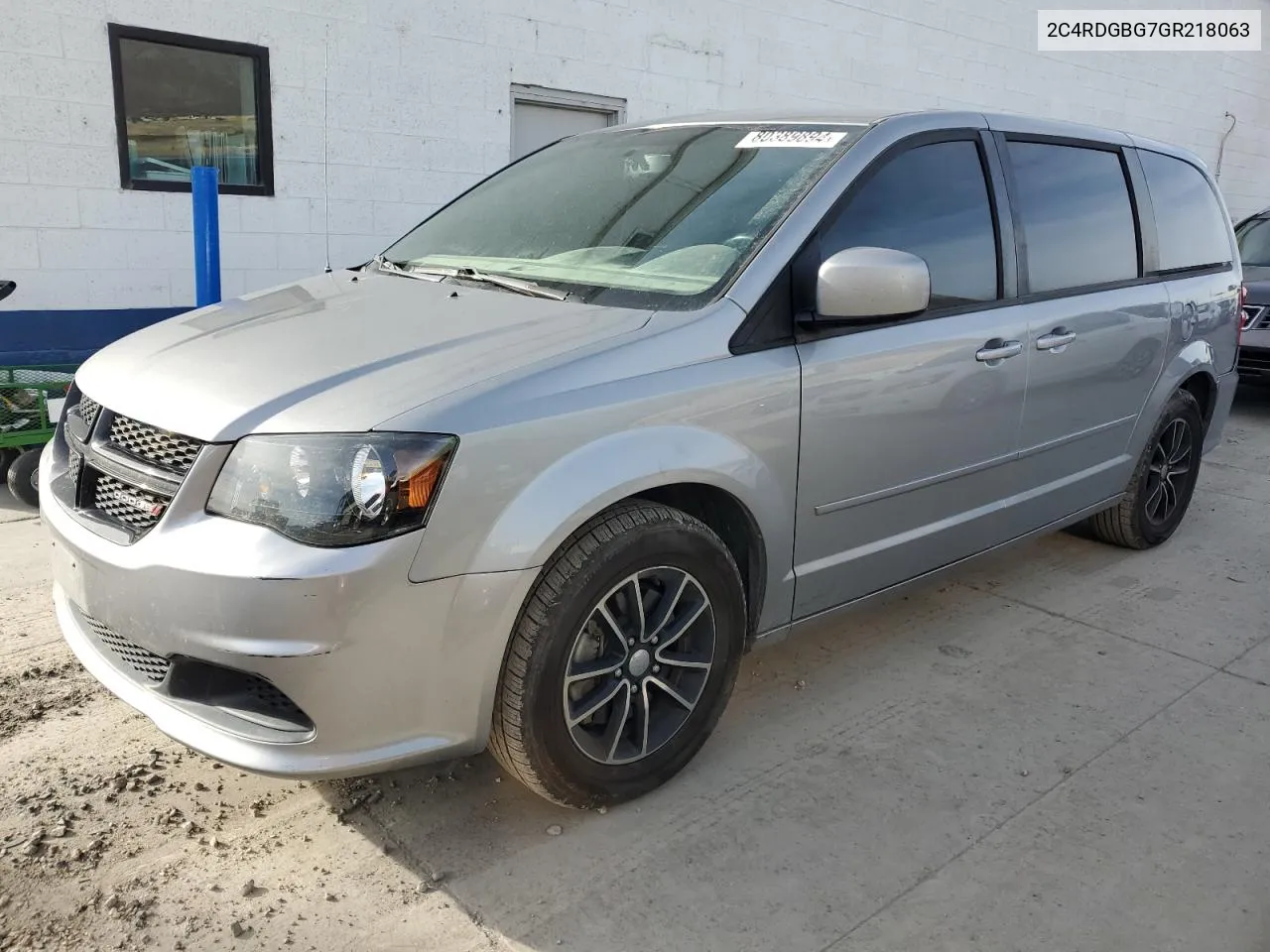 2016 Dodge Grand Caravan Se VIN: 2C4RDGBG7GR218063 Lot: 80389894