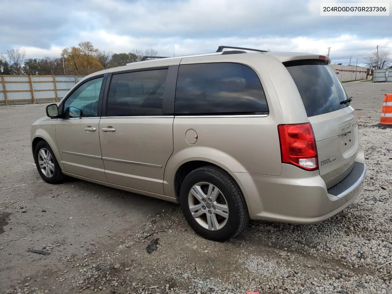 2016 Dodge Grand Caravan Crew VIN: 2C4RDGDG7GR237306 Lot: 80453944