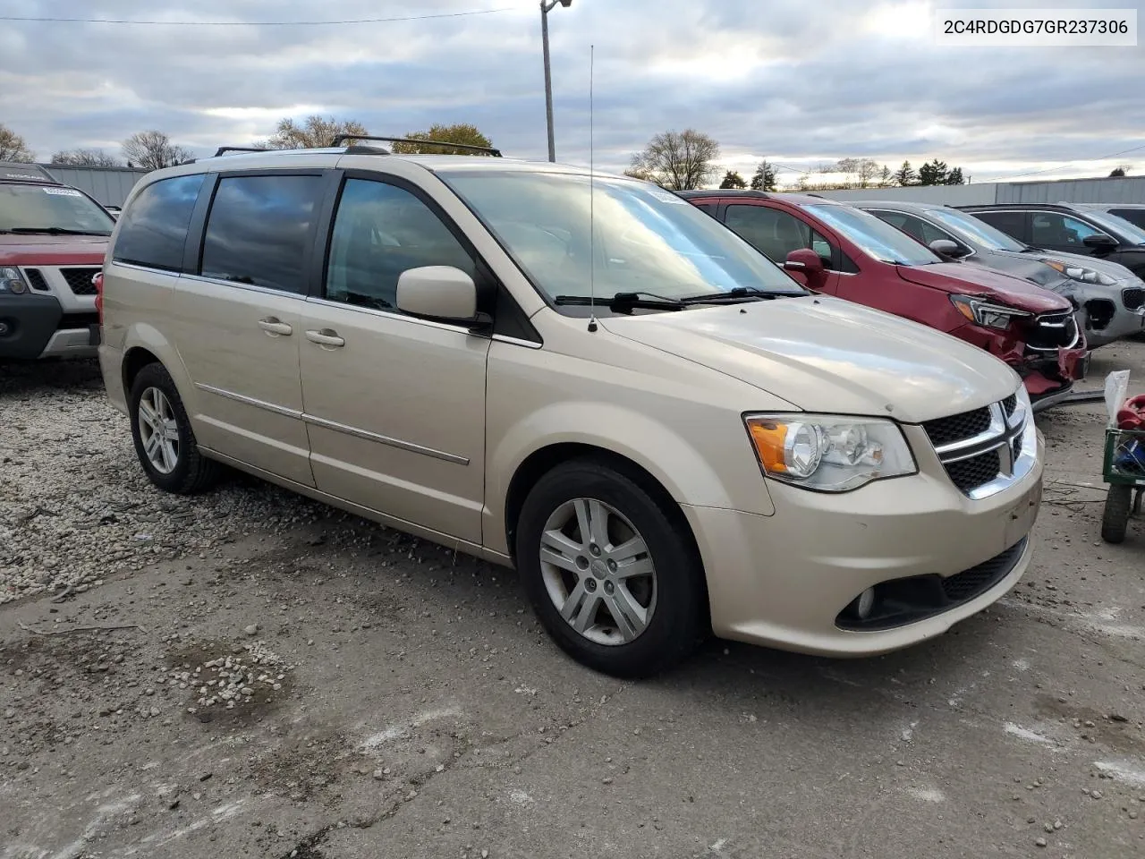 2016 Dodge Grand Caravan Crew VIN: 2C4RDGDG7GR237306 Lot: 80453944