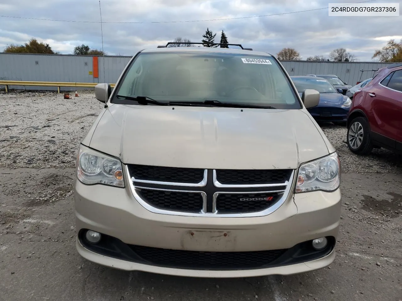 2016 Dodge Grand Caravan Crew VIN: 2C4RDGDG7GR237306 Lot: 80453944