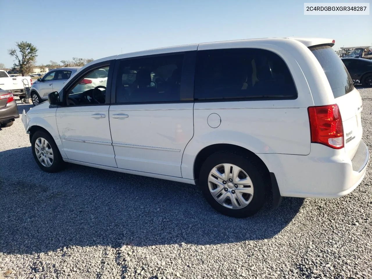 2016 Dodge Grand Caravan Se VIN: 2C4RDGBGXGR348287 Lot: 80552534