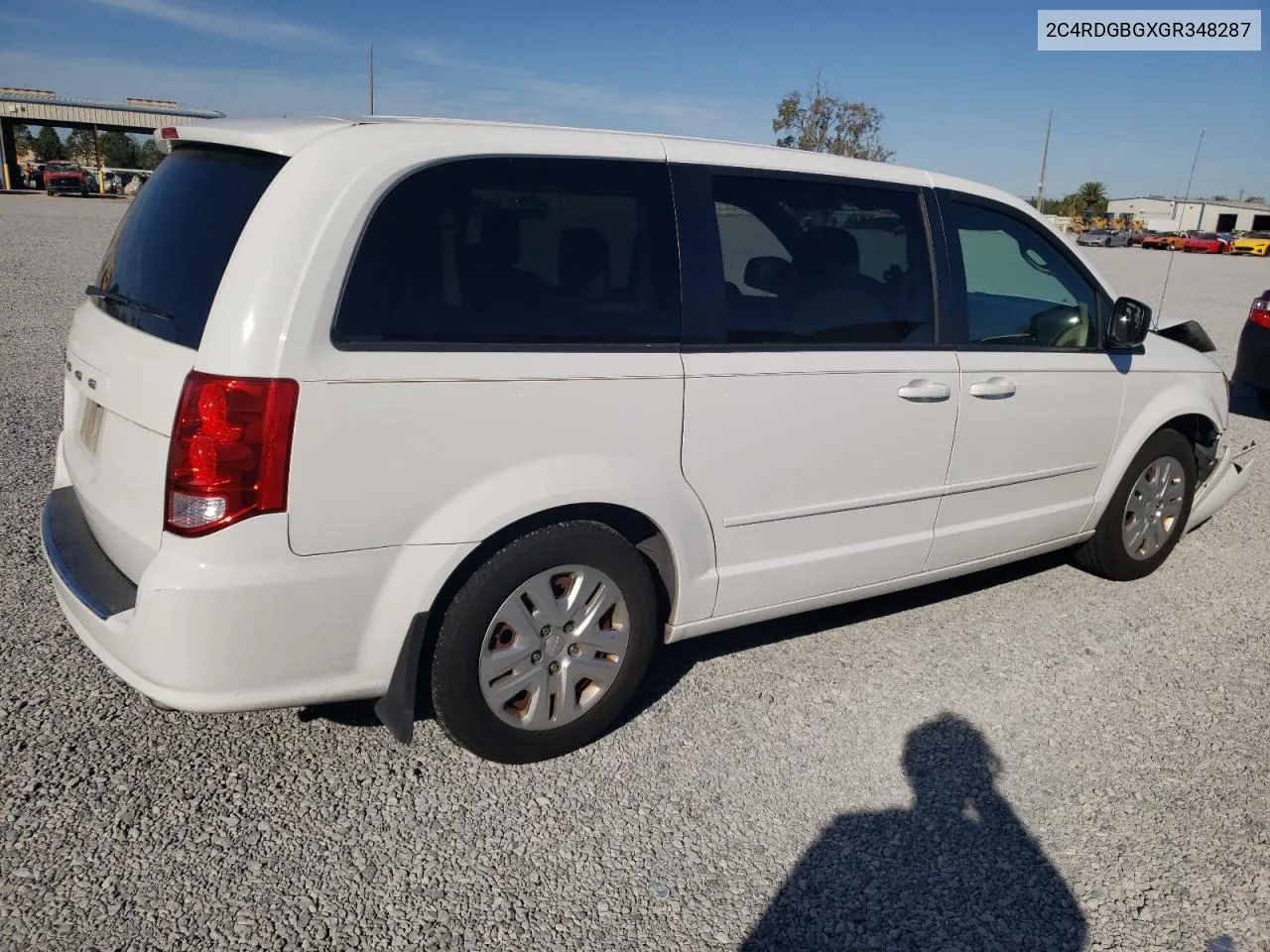 2016 Dodge Grand Caravan Se VIN: 2C4RDGBGXGR348287 Lot: 80552534