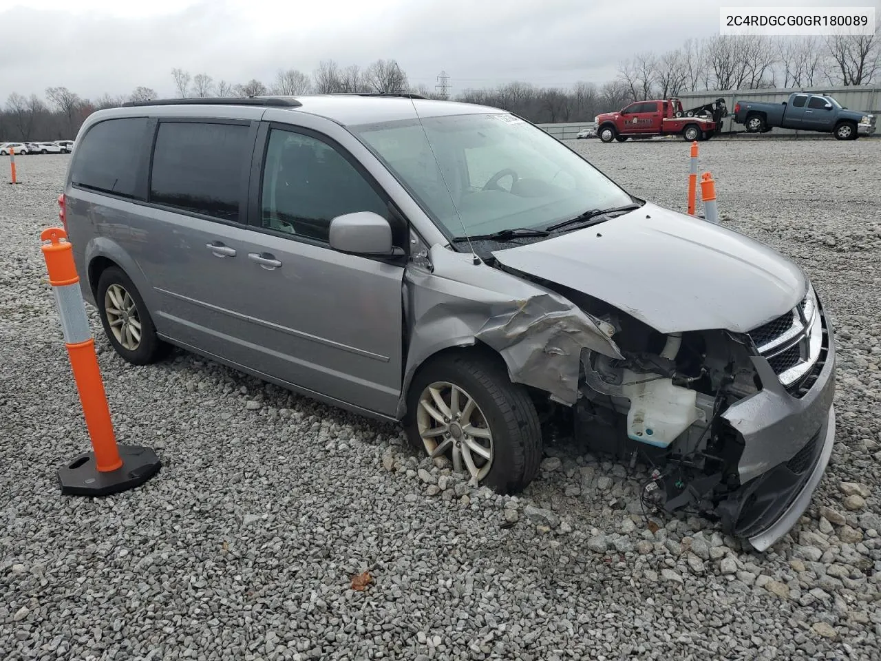 2016 Dodge Grand Caravan Sxt VIN: 2C4RDGCG0GR180089 Lot: 80911504