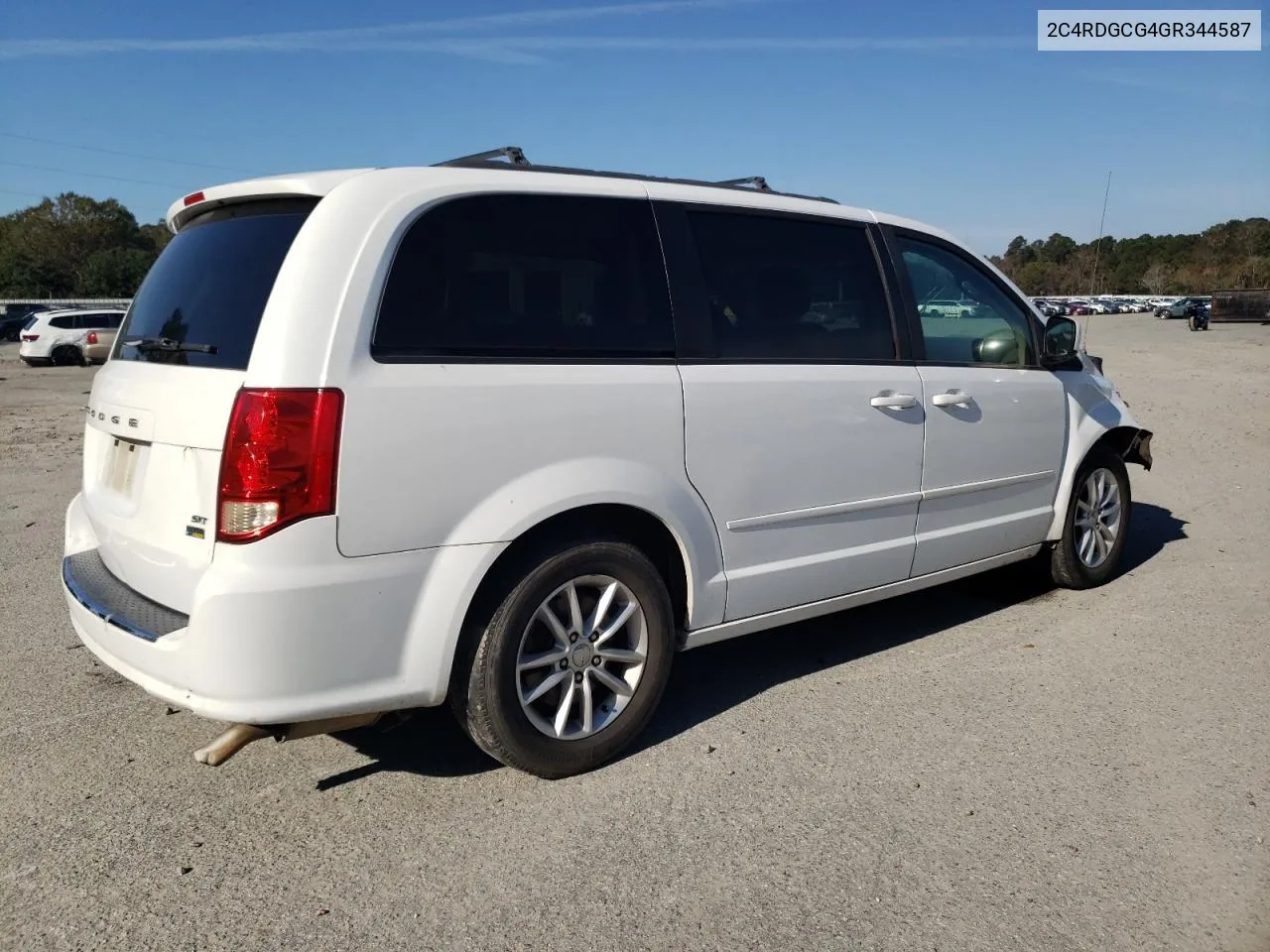 2016 Dodge Grand Caravan Sxt VIN: 2C4RDGCG4GR344587 Lot: 81052274