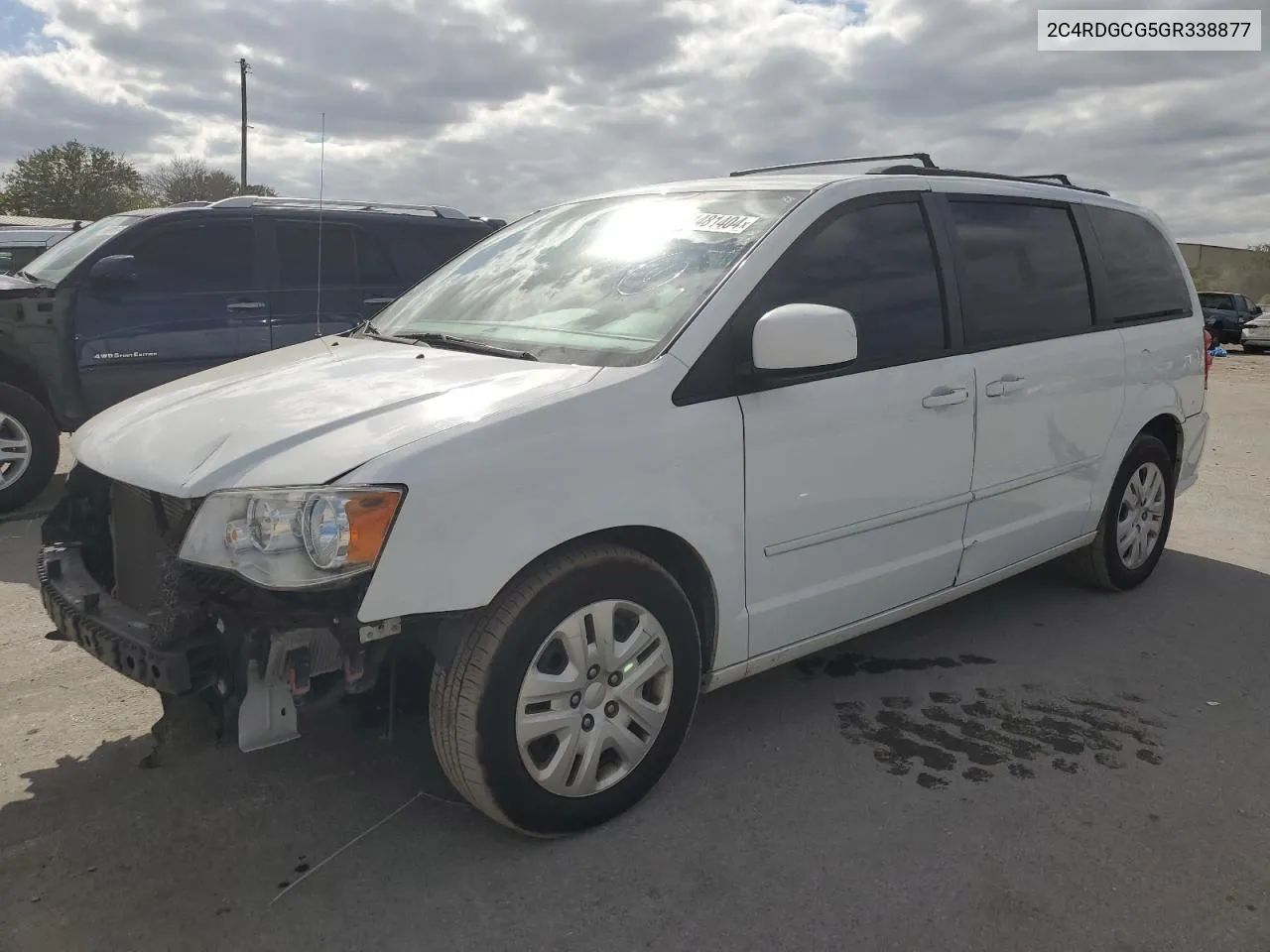 2016 Dodge Grand Caravan Sxt VIN: 2C4RDGCG5GR338877 Lot: 81481404