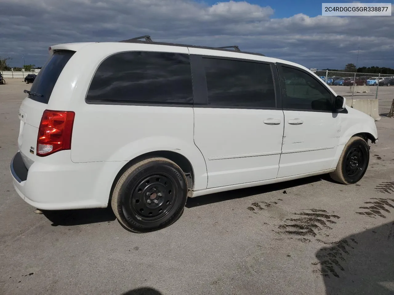 2016 Dodge Grand Caravan Sxt VIN: 2C4RDGCG5GR338877 Lot: 81481404