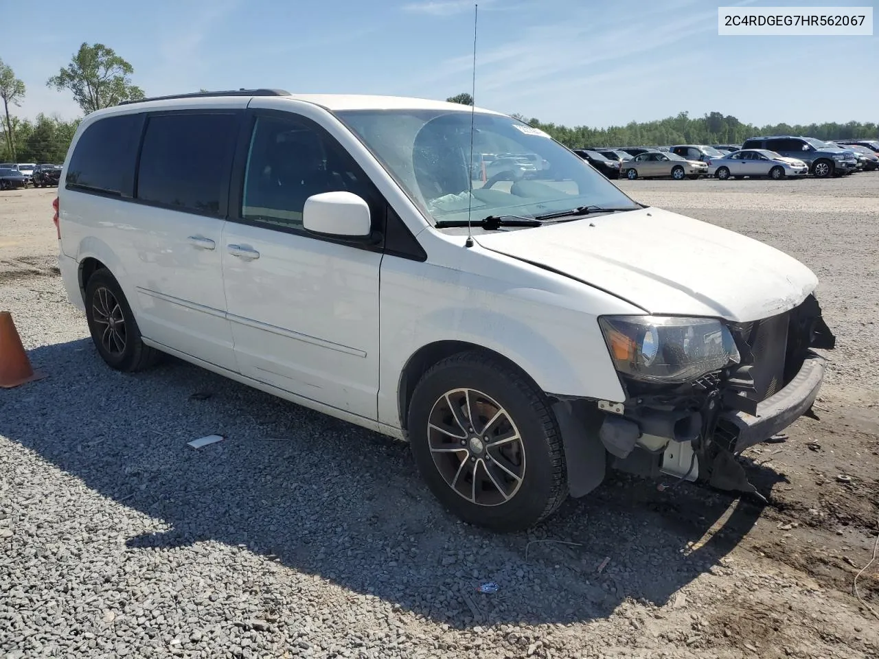 2017 Dodge Grand Caravan Gt VIN: 2C4RDGEG7HR562067 Lot: 52276944