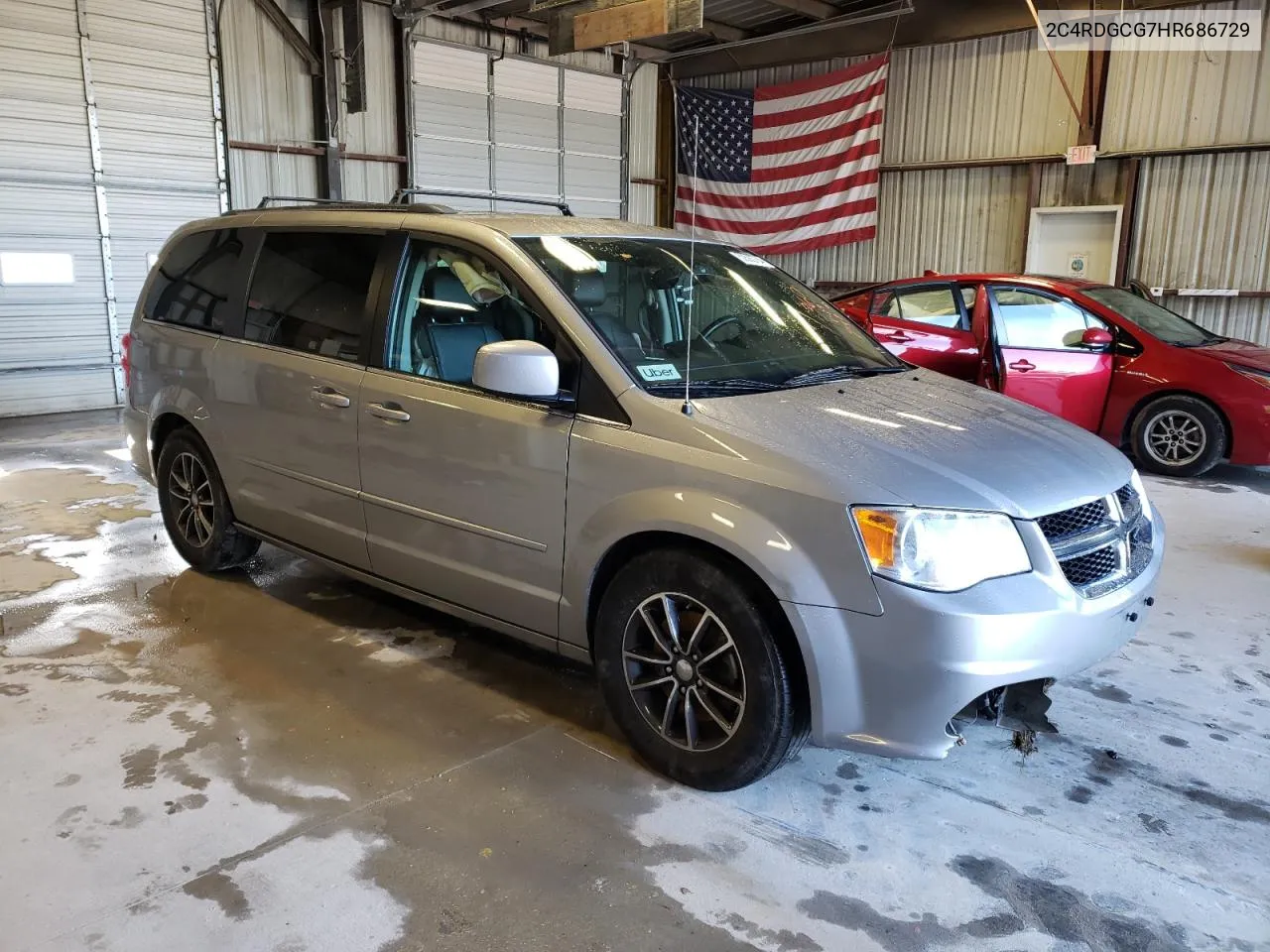 2017 Dodge Grand Caravan Sxt VIN: 2C4RDGCG7HR686729 Lot: 52583784