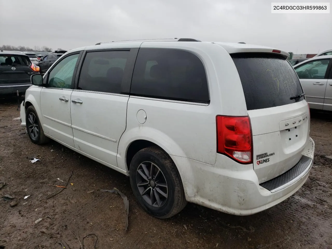 2017 Dodge Grand Caravan Sxt VIN: 2C4RDGCG3HR599863 Lot: 54676434